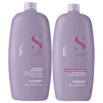 Kit Alfaparf Semi Di Lino Smooth Duo Essential, 2 produtos.