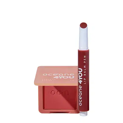 Imagem do produto Kit Océane 4you Lip Balm Berry Hidratante Labial e Tango Pink Blush Cremoso (2 produtos)