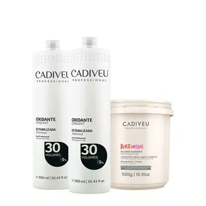 Imagem do produto Kit Cadiveu Professional Oxidante Extra 30v e Buriti Mechas (3 produtos)