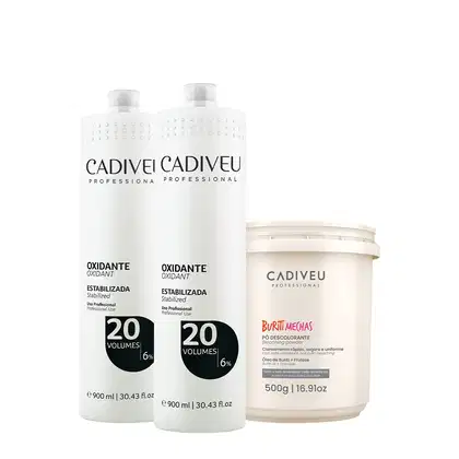 Imagem do produto Kit Cadiveu Professional Oxidante Extra 20V e Buriti Mechas (3 produtos)