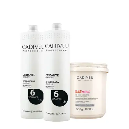 Imagem do produto Kit Cadiveu Professional Buriti Mechas e Oxidante 6v (3 produtos)