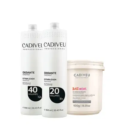 Imagem do produto Kit Cadiveu Professional Oxidante 40v 20v e Buriti Mechas (3 produtos)
