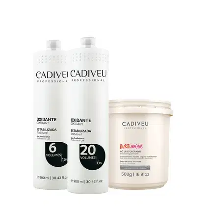Imagem do produto Kit Cadiveu Professional Oxidante 06v 20v e Buriti Mechas (3 produtos)