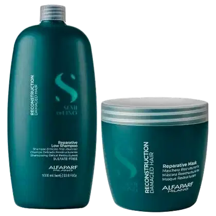 Kit Alfaparf Semi Di Lino Reconstruction Reparative Salon Basic, 2 produtos.