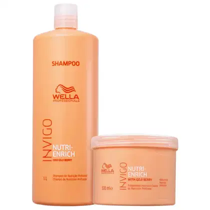 Imagem do produto Kit Wella Professionals Invigo Nutri-Enrich Double Treat Salon (2 Produtos)