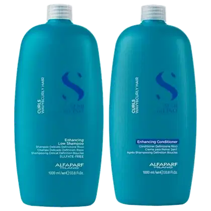 Kit Alfaparf Semi di Lino Curls Enhancing Duo Care, 2 produtos.