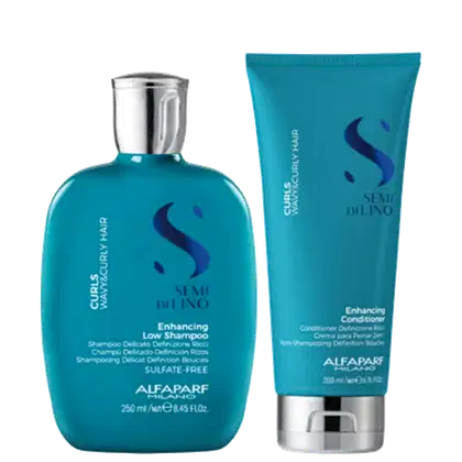 Kit Alfaparf Semi di Lino Curls Enhancing Home Care, 2 produtos.