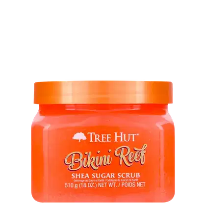 Esfoliante Corporal de Tree Hut da linha Bikini Reef Shea Sugar Scrub.