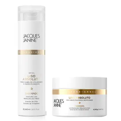 Imagem do produto Kit Shampoo e Máscara Jacques Janine Liso Absoluto