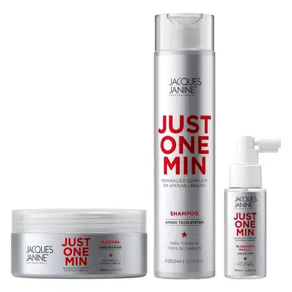 Imagem do produto Kit Shampoo Máscara Blindagem Jacques Janine Just One Minute
