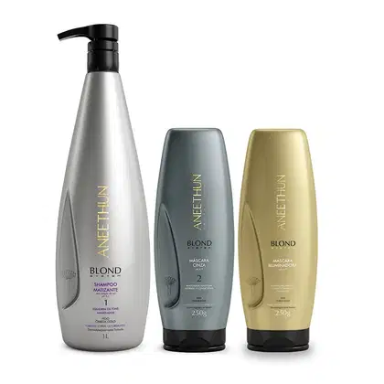 Imagem do produto Kit Aneethun Blond System Trio de Tratamento (3 Produtos)
