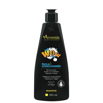 Shampoo Wow Força e Crescimento de Arvensis Cosméticos Naturais.