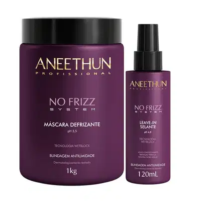 Imagem do produto Kit Aneethun No Frizz - Máscara 1Kg + Leave In Selante 120ml