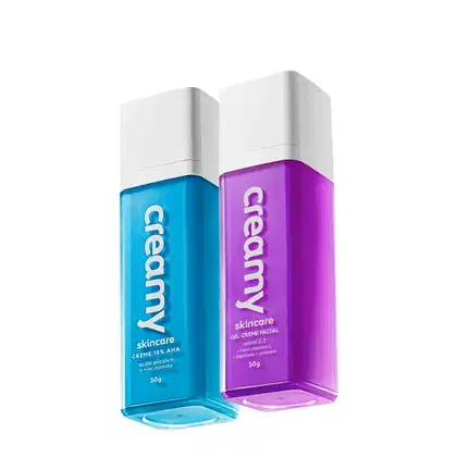 Imagem do produto Kit Creamy Skincare Ácido Skincare Glicólico e Gel-Creme Retinol 0,3 (2 produtos)