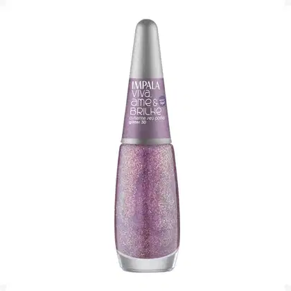 Imagem do produto Esmalte Glitter 3D Impala Viva, Ame e Brilhe Ostente seu Poder 7,5ml