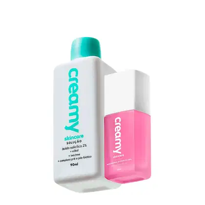 Imagem do produto Kit Creamy Ácido Salicílico Solução Tônica Antiacne e Niacinamide B Complex 20% (2 produtos)