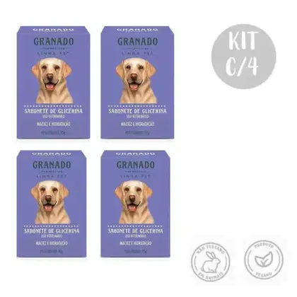 Imagem do produto Kit c/4 Sabonetes Glicerina em Barra Granado 90g