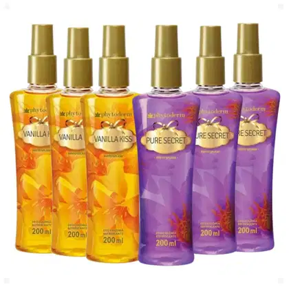 Imagem do produto Kit Deo Colônia Phytoderm Vanilla Kiss + Pure Secret Com 6 200ml