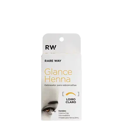 Imagem do produto Henna para Sobrancelhas Glance Loiro Claro Rare Way