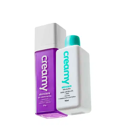 Imagem do produto Kit Creamy Ácido Salicílico Solução Tônica Antiacne e Gel-Creme Retinol 0,3 (2 produtos)