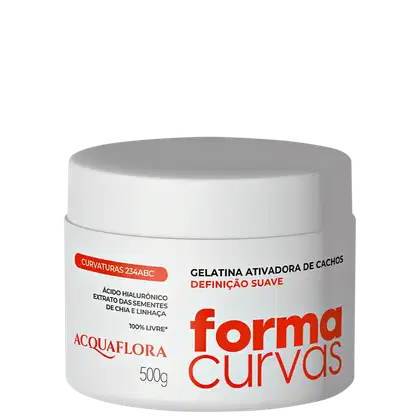 Imagem do produto Gelatina Ativadora de Cachos Acquaflora Forma Curvas Definição Suave 500g