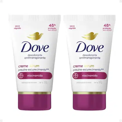Imagem do produto Kit Desodorante Creme Sérum Dove Antitranspirante Previne Escurecimento Com 2