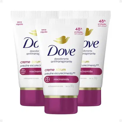 Imagem do produto Kit Desodorante Creme Sérum Dove Antitranspirante Previne Escurecimento Com 3