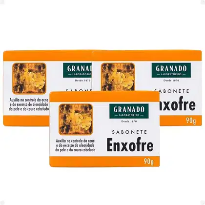 Imagem do produto Kit Sabonete Granado Enxofre 90g Com 3