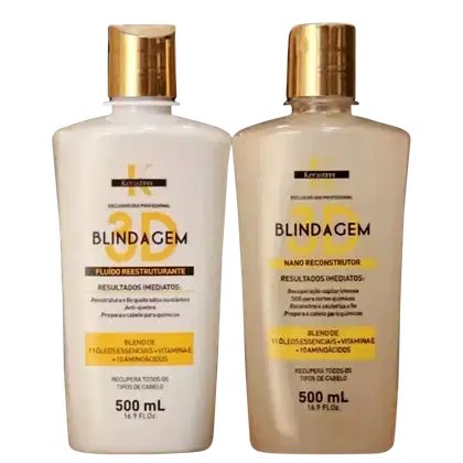 Imagem do produto Kit Kerastinni Blindagem 3D Dupla (2 Produtos)