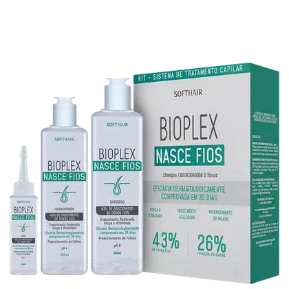 Imagem do produto Kit Soft Hair Bioplex Nasce Fios (3 Produtos)