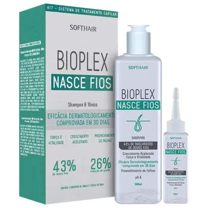 Imagem do produto Kit Soft Hair Bioplex Nasce Fios (2 Produtos)