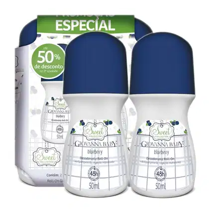 Imagem do produto Kit 2 Desodorantes Roll-on Giovanna Baby 50ml - Blueberry