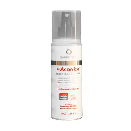 Imagem do produto Cosmobeauty Tônico Facial Vulcan Ice Clareador Removedor de Impurezas 200ml