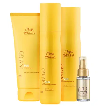 Imagem do produto Kit Wella Professionals Invigo Sun & Oil Reflections Quarteto (4 Produtos)