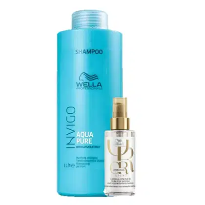 Imagem do produto Kit Wella Professionals Invigo Balance Aqua Pure & Oil Reflections Light Super Duo (2 Produtos)