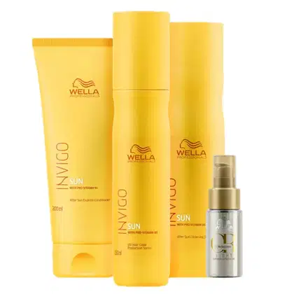 Imagem do produto Kit Wella Professionals Invigo Sun e Oil Reflections Light Up Squad (4 Produtos)