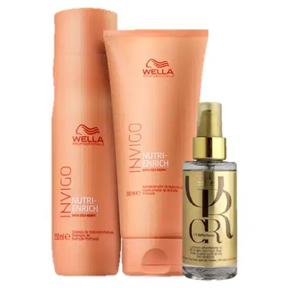 Imagem do produto Kit Wella Professionals Invigo Nutri-Enrich & Oil Reflections Trio (3 Produtos)