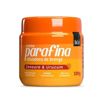 Imagem do produto Bio Soft Parafina Cenoura & Urucum - Creme Ativador de Bronze 100g