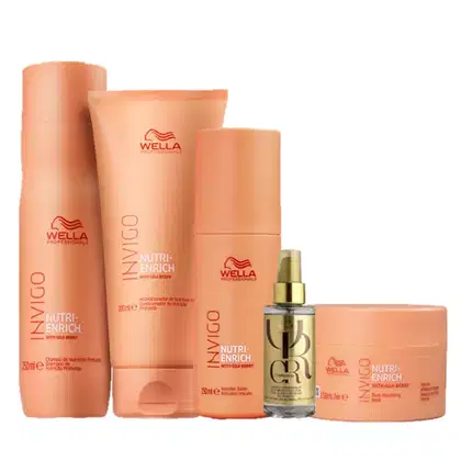 Imagem do produto Kit Wella Professionals Invigo Nutri-Enrich & Oil Reflections (5 Produtos)