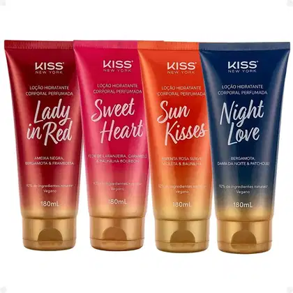 Imagem do produto Kit Loção Hidratante Kiss New York Com 4 180ml