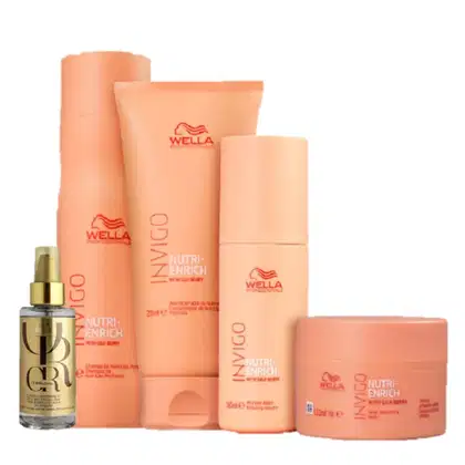 Imagem do produto Kit Wella Professionals Invigo Nutri-Enrich & Oil Reflections Super (5 Produtos)