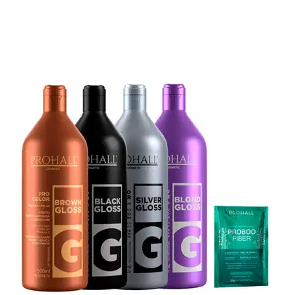 Imagem do produto Kit Matizador Condicionante Profissional Prohall 4 Itens