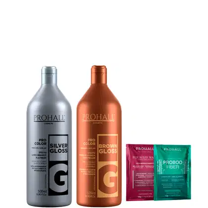 Imagem do produto Kit Matizador Efeito Morena Iluminada e Loiro Branco Prohall