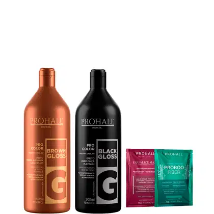 Imagem do produto Kit Matizador Efeitos Morena Iluminada e Loiro Cinza Prohall