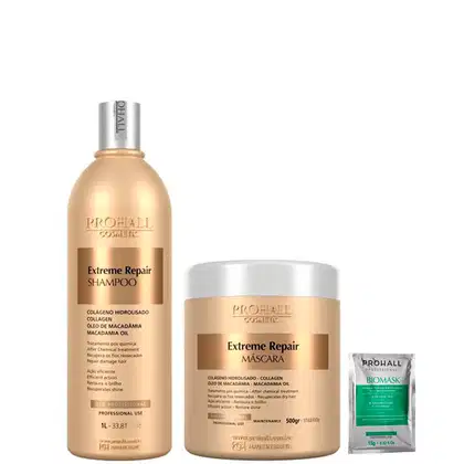 Imagem do produto Kit Shampoo e Máscara Ultra Nutritivos Macadâmia Prohall
