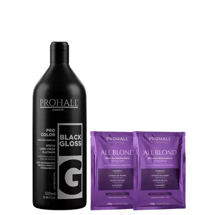 Imagem do produto Máscara Matizadora Efeito Loiro Cinza Platinado Prohall