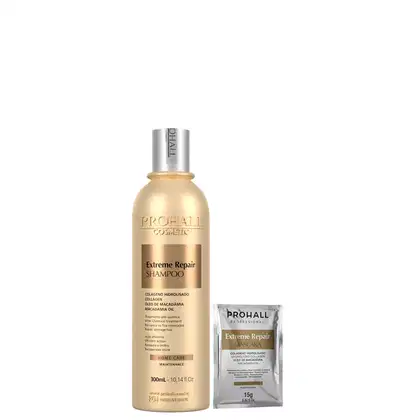 Imagem do produto Prohall Shampoo Extreme Repair Ultra Nutrição Colágeno 300ml