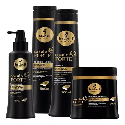 Imagem do produto Kit Cavalo Forte Haskell Sh. Cond. Másc. 500g + Tônico 120ml