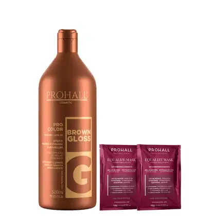 Imagem do produto Matizador Brown Gloss Efeito Morena Iluminada Prohall 500ml