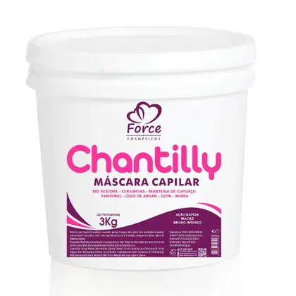 Imagem do produto Máscara Capilar Chantilly Hidratação Profissional 3Kg